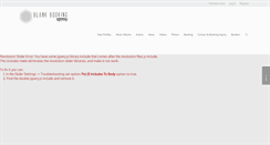 Desktop Screenshot of blankbookingagency.com